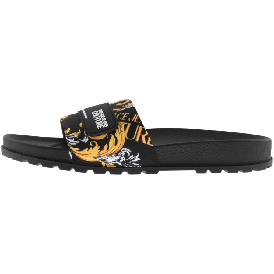 Versace Jeans Couture Logo Sliders Black Versace Jeans Couture Logo Sliders Black